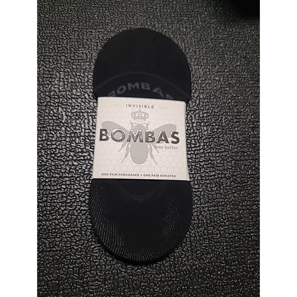 Bombas Invisible Socks Womens Small Black Lightweight No Show